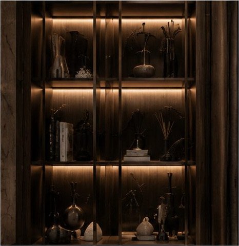 Backlit display shelving