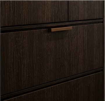 Warm walnut joinery