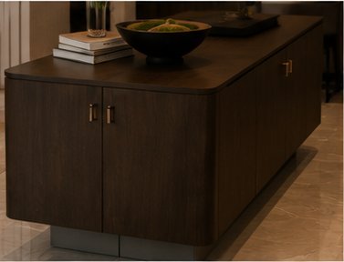Walnut credenza